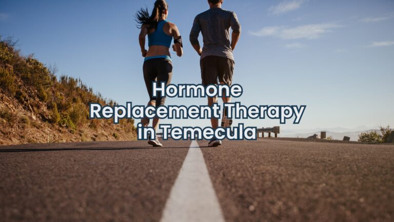 Couple running after a visit to a Naturopathic Doctor Temecula offering hormone replacement therapy to restore balance and improve quality of life.